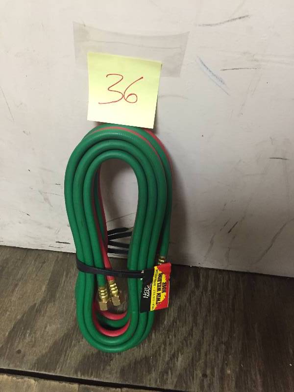 lot 36 image: Hot max twin welding hose New