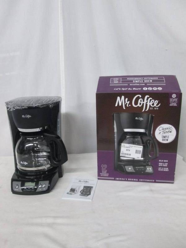 lot 32 image: Mr. Coffee 12-Cup Programmable Coffeemaker