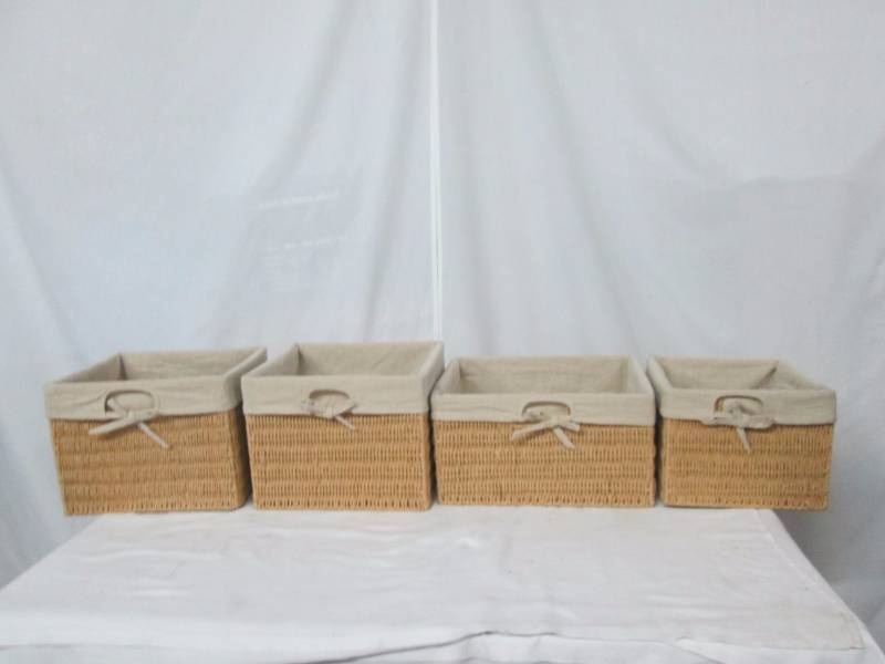 lot 60 image: 4 Wicker Baskets