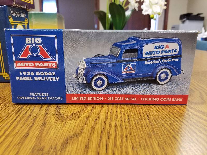 lot 17 image: 1936 Dodge Panel Truck Die Cast Bank Big A Auto Parts