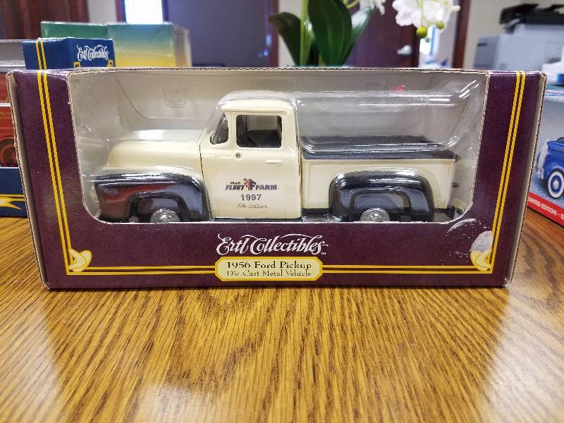 lot 18 image: 1956 Ford Pickup Die Cast Mills Fleet Farm 1997 Edition by Ertl
