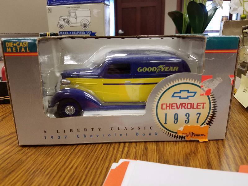 lot 32 image: 1937 Chevrolet Die Cast Bank Goodyear by Liberty