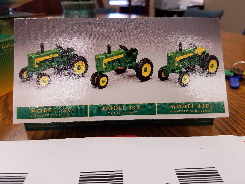 lot 37 image: John Deere Tractors Models 330S, 430T & 430S