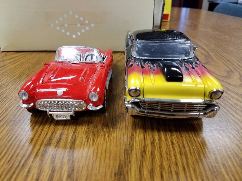 lot 62 image: Pair of Die Cast Chevys