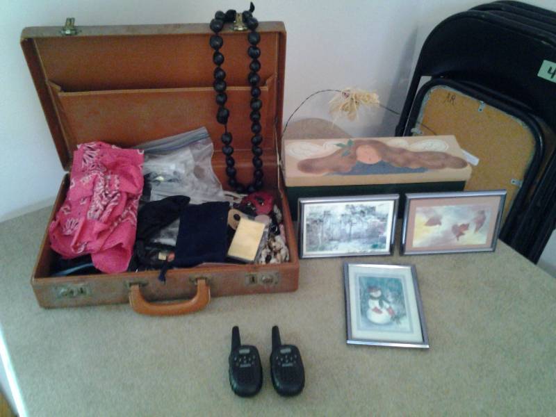 Vintage Brief Case, Jewelry, Pictures, Decorative Angel Box