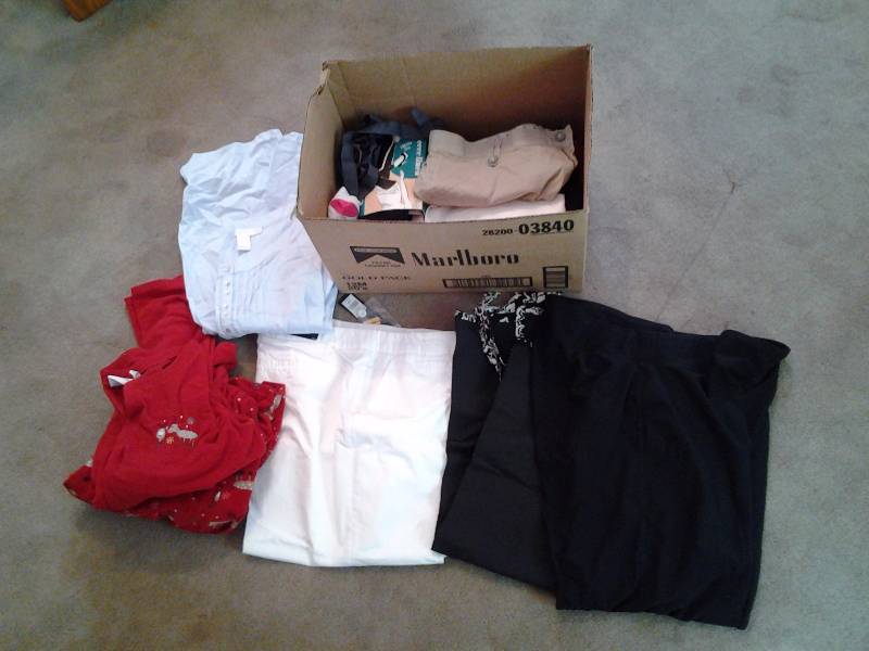 Box Lot-Ladies Clothes-Some New (Size 16, Size L)