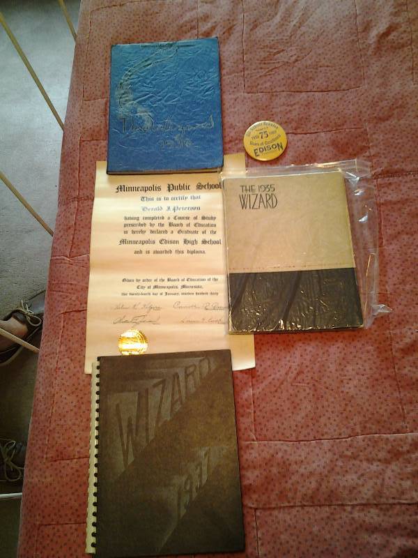 Vintage (1935, 1936, 1937) Minneapolis Edison High School Annuals