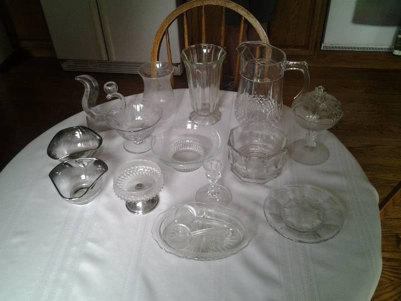 Large Lot Of Fancy Glasswares