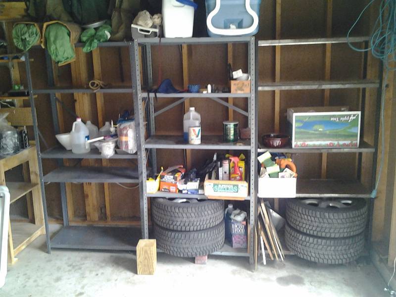 3-Metal Shelf Units ONLY-(No Contents)