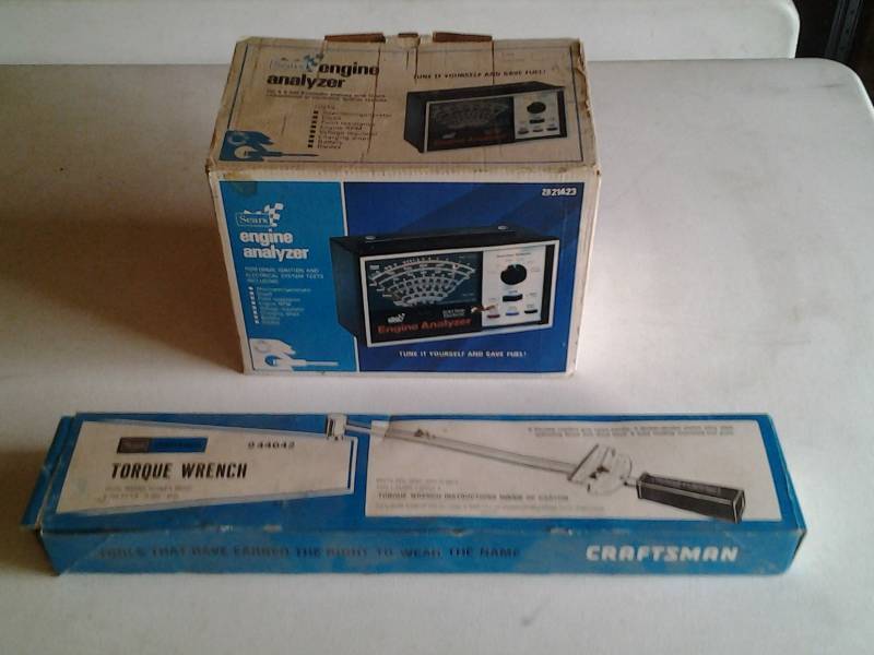 Craftsman Torque Wrench, Sears Engine Analyzer