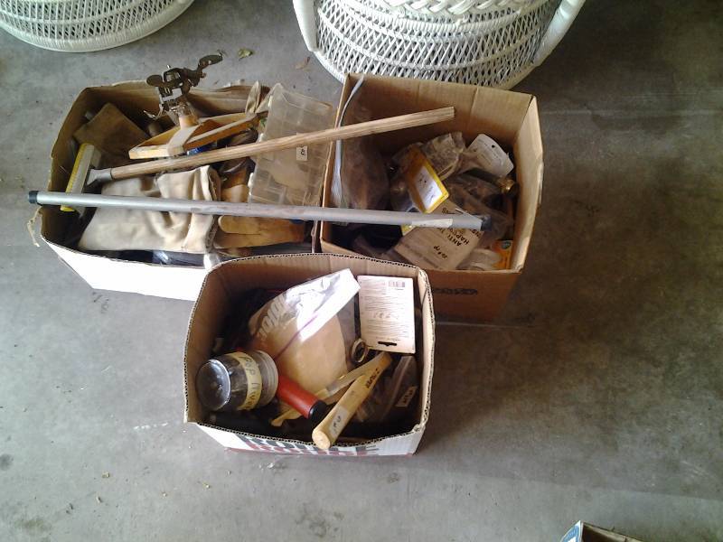3-Boxes Garage Related Tools, Hardware Misc