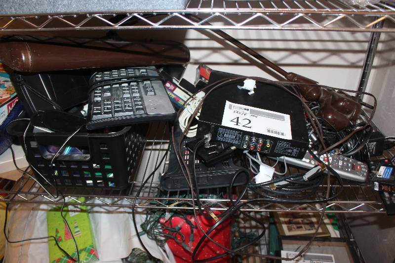 lot 42 image: Shelf Lot of Electronics