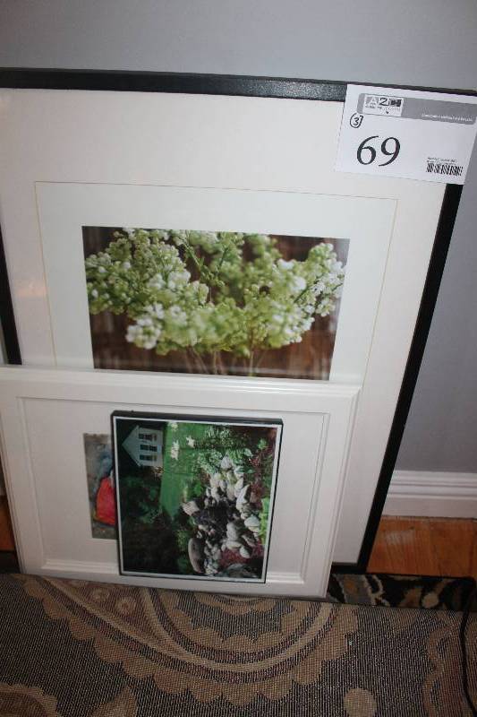 lot 69 image: Lot of (3) Framed Wall Art