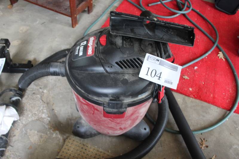 lot 104 image: Shop Vac 12 Gallon 5 HP Wet Dry Vac