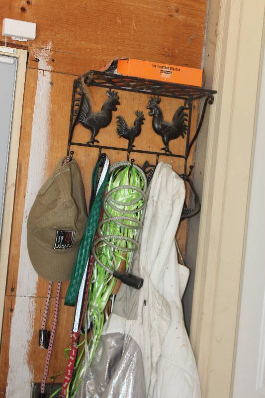 lot 112 image: Lot of Tools Including Shovels, Weed Whip, Organizer Racks