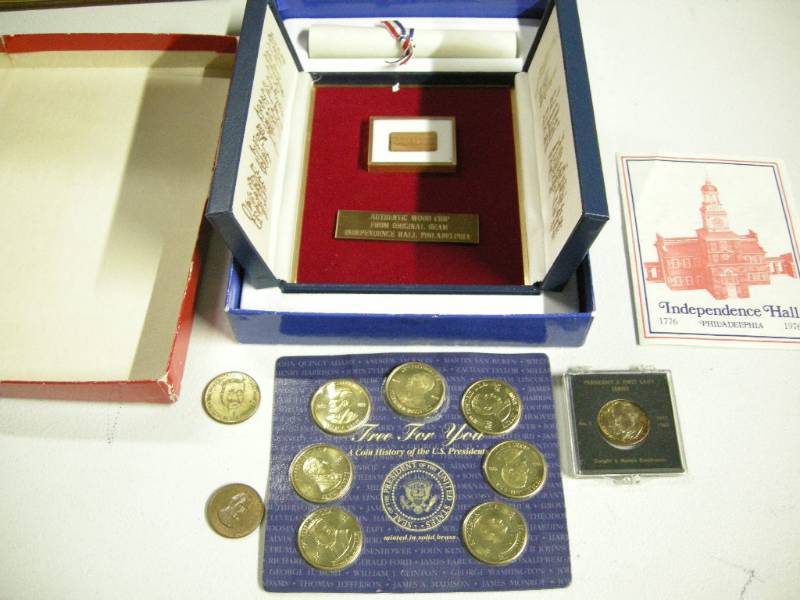 lot 67 image: President Coins and Independence Hall