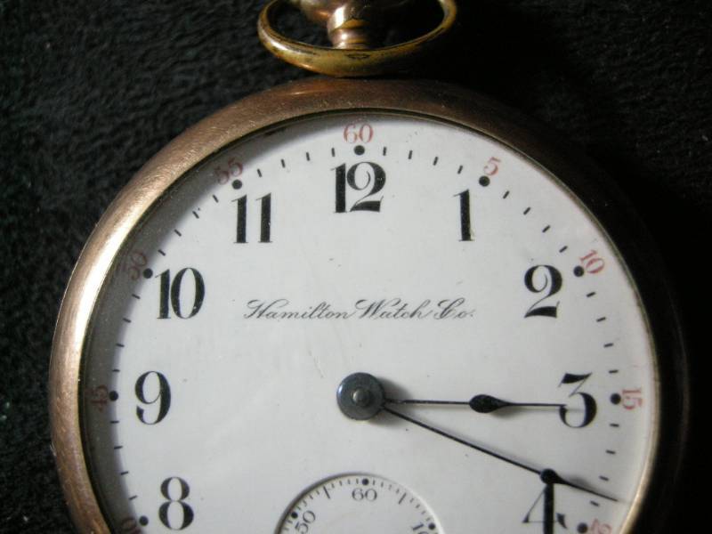 lot 1 image: Hamilton Pocket Watch