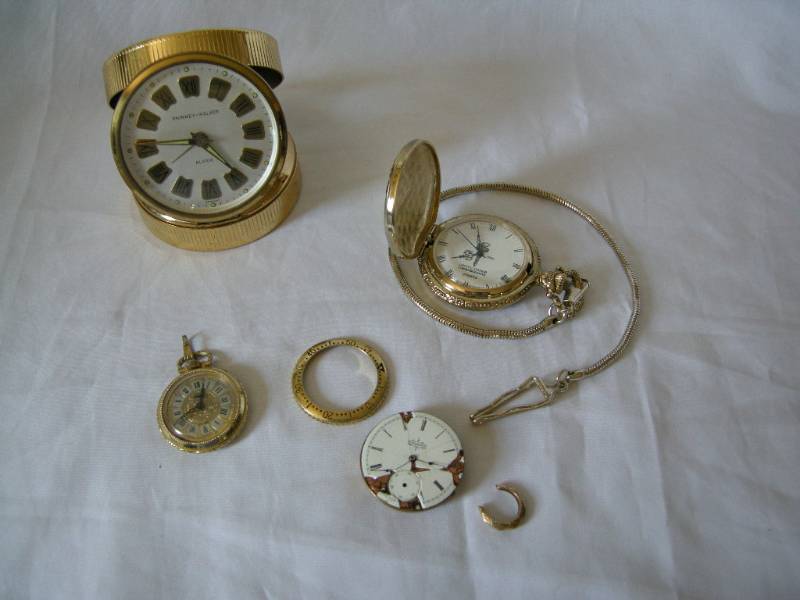 lot 59 image: Vintage Clock, Pocket Watches