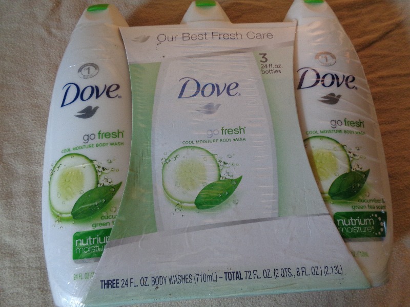 lot 38 image: 3 New Dove Go Fresh Body Washes