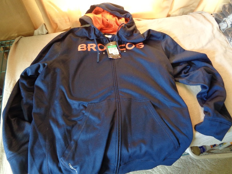 lot 43 image: New Nike Denver Broncos Zip Up Hoodie
