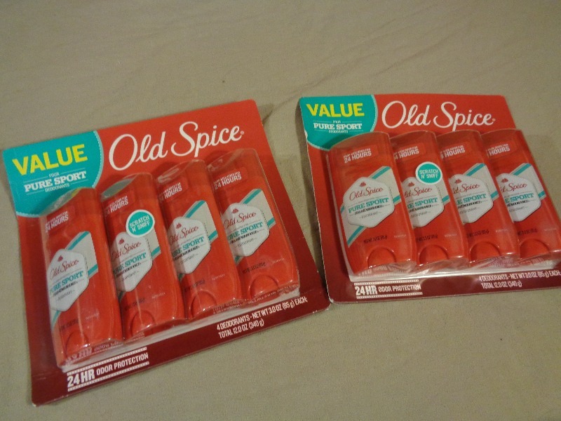 lot 83 image: 8 New Sticks of Old Spice Pure Sport Deodorant