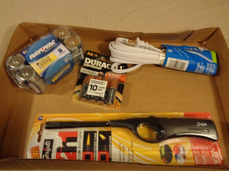 lot 91 image: New Batteries, Lighter, and Extension Cord