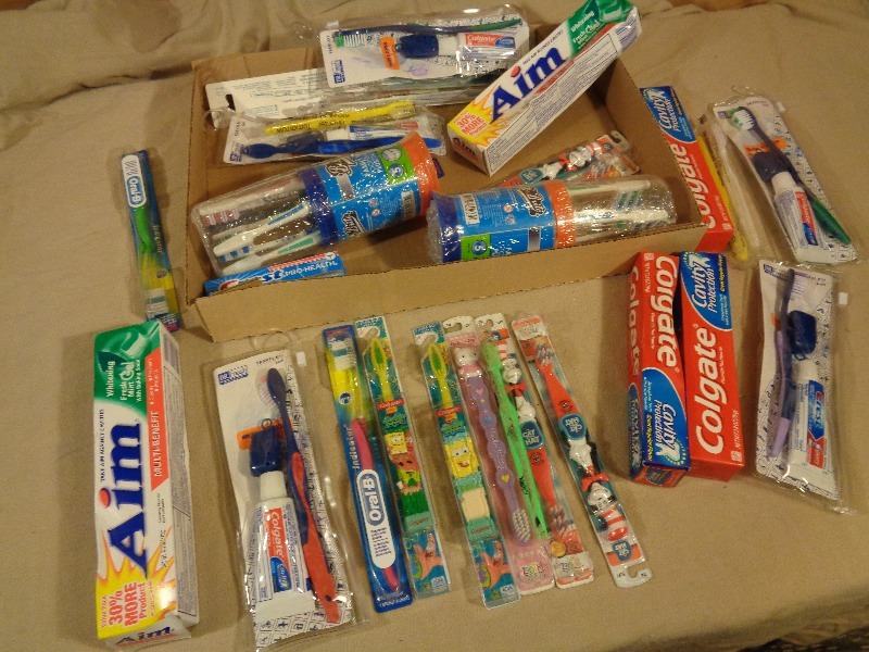 lot 108 image: New Toothbrushes and Toothpaste