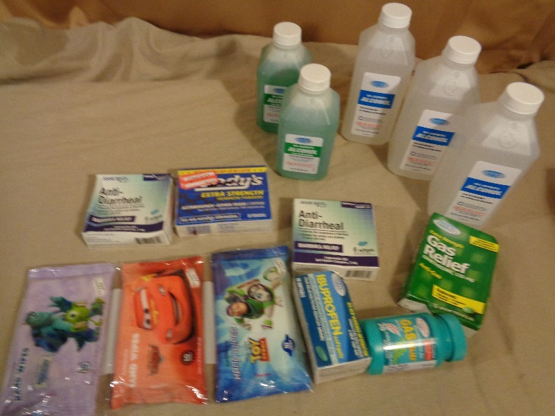 lot 126 image: New Medicines, Hand Wipes, and Alcohol