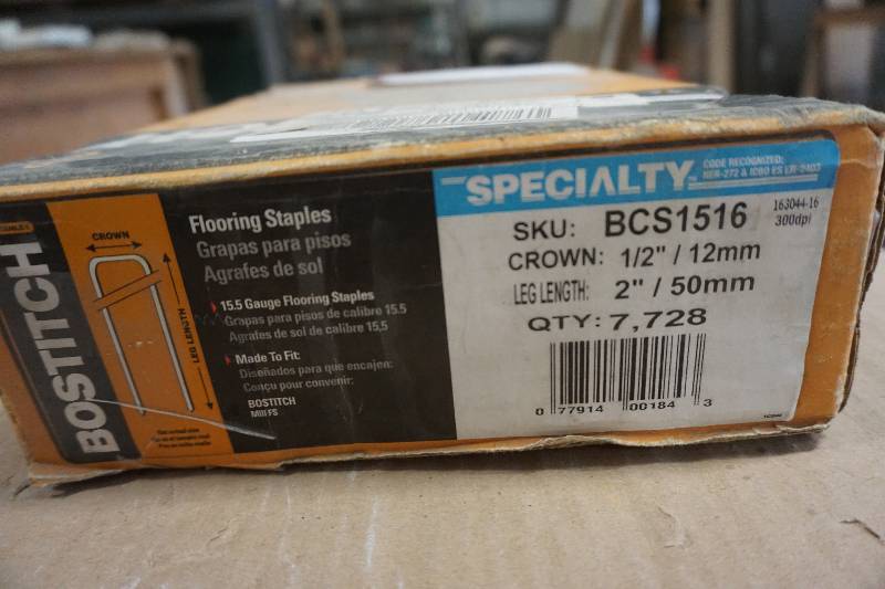 lot 43 image: 1 Full and 1 Partial Case Pack of Bostitch BCS1516 2 Staples