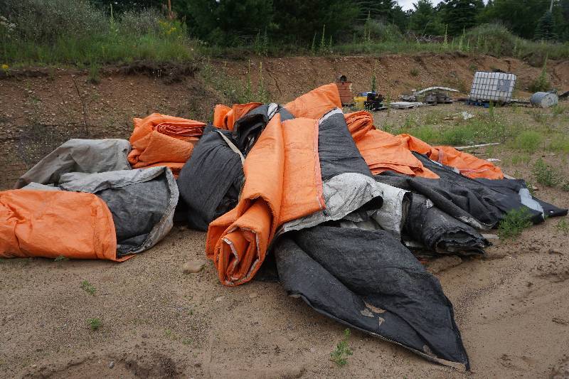 lot 24 image: Large Lot of Construction Insulated Ground Frost Blankets
