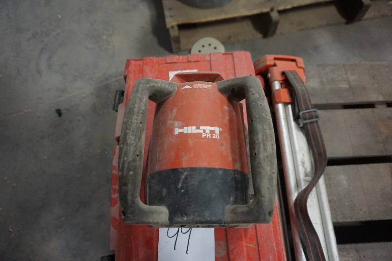 lot 99 image: Hilti Model PR20 Level With Tri Pod and Case