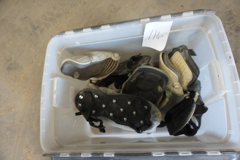 lot 116 image: Lot of Contractors Knee Pads and Ice Boots