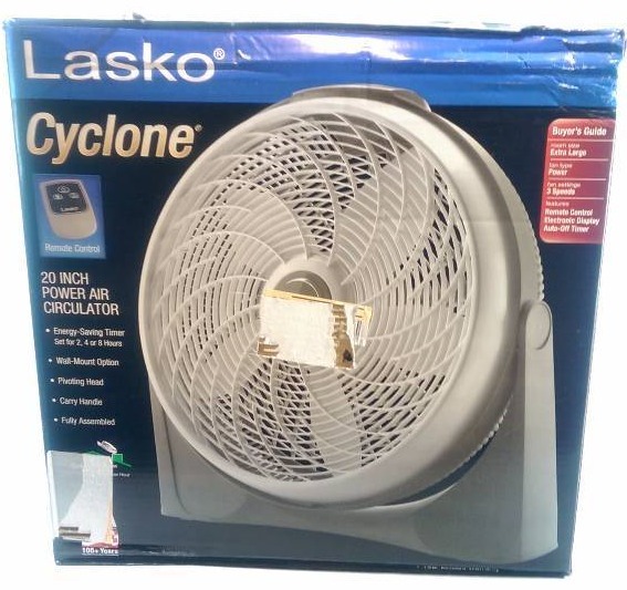 Lasko 20 Cyclone Fan with Remote | American Specialties MONSTER Auction  Extravaganza!! | K-BID