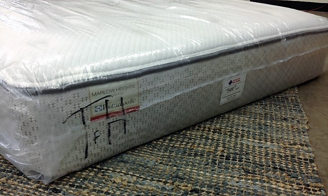 lot 14 image: Full Sealy Posturepedic Marlow Heights Cushion Firm Mattress
