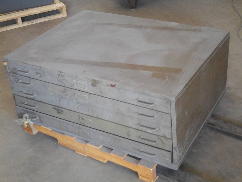 lot 14 image: 5-Drawer Steel Lateral File Cabinet...