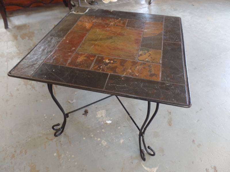 Wrought Iron Accent Table