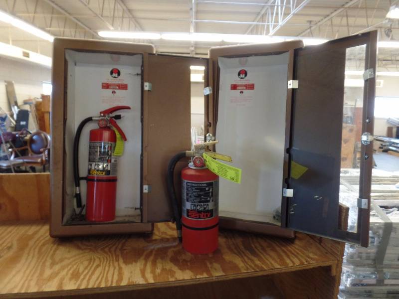 Fire Extinguisher Cabinets and Extinguisher