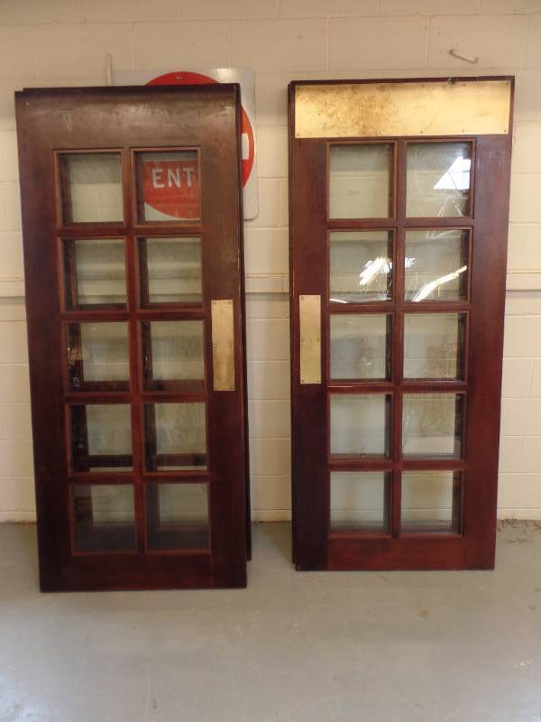 Solid Wood  Glass Doors.