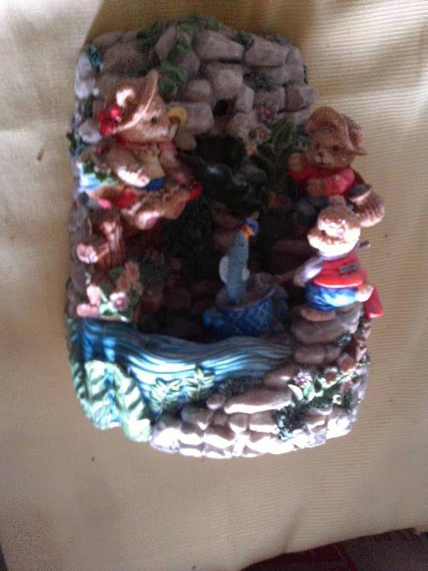 battery operated bear fountain