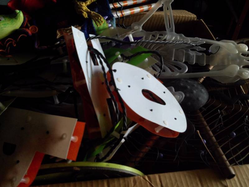 whole box of holloween decor