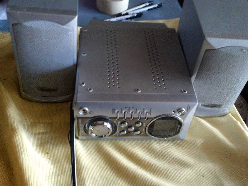 cd player and speakers
