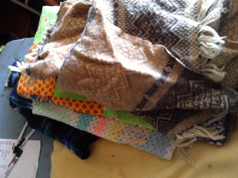 4 HAND CRAFTED BLANKETS