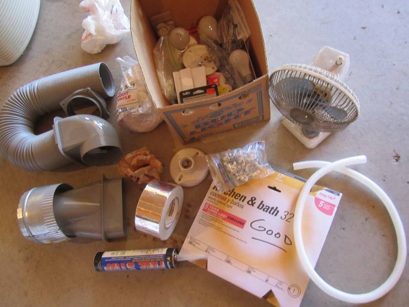 lot 67 image: Lot of duct and electrical items, r...