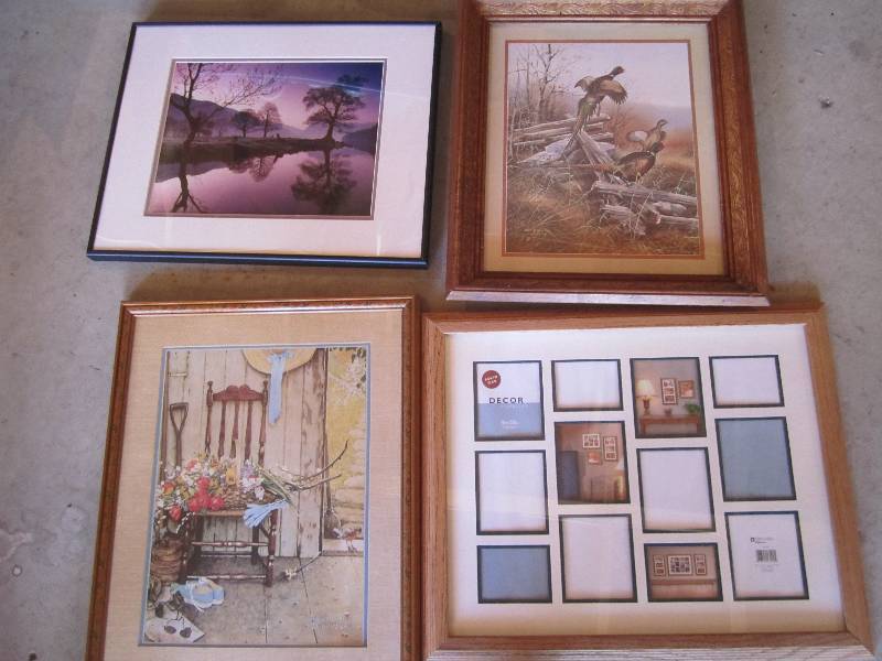 lot 88 image: 4 framed art pieces includes Norman...