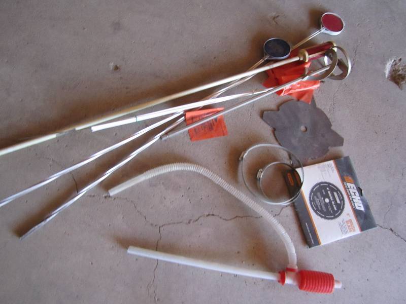 lot 131 image: Reflectors,paint mixer, brush saw b...