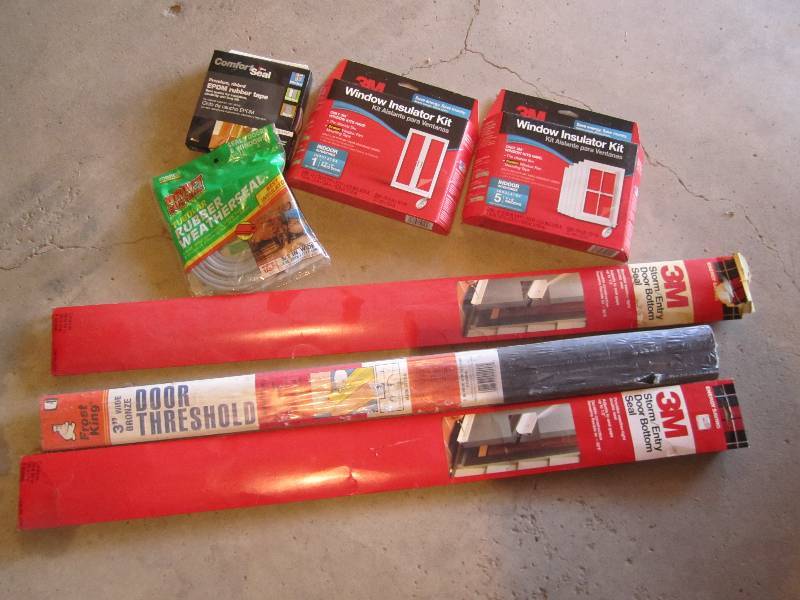 lot 145 image: Lot of weatherizing items...