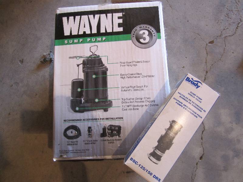 lot 154 image: Sump pump with check valve new...