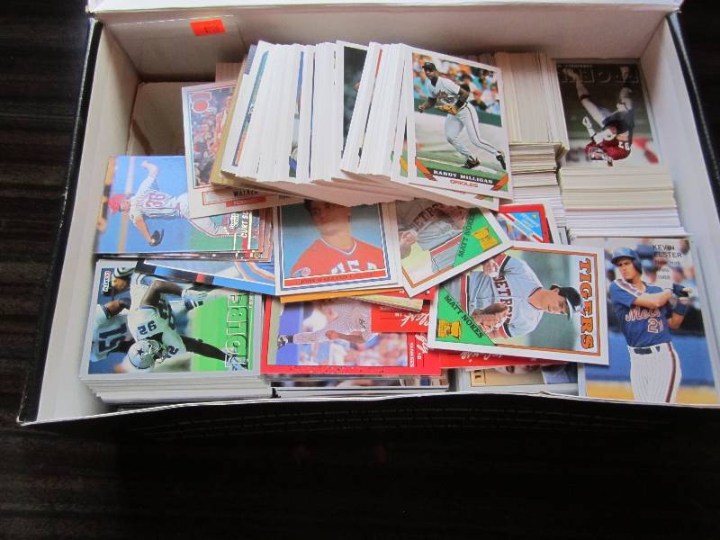 lot 188 image: Shoebox filled with assorted sports...
