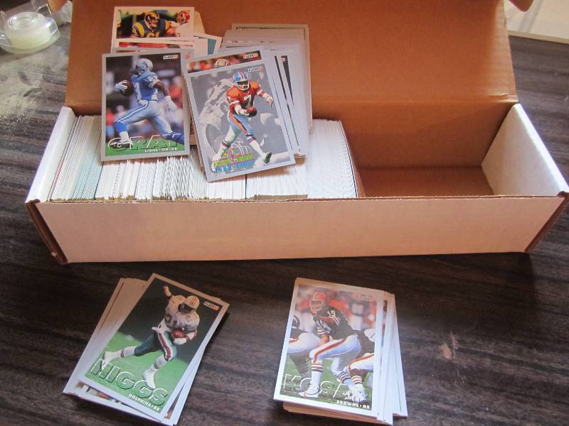 lot 191 image: Box of football cards...