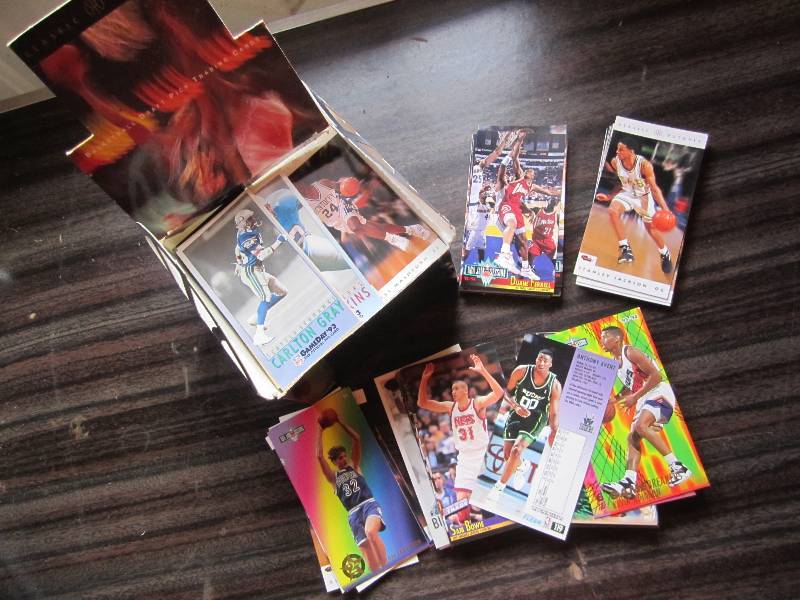 lot 195 image: Box of basketball cards...
